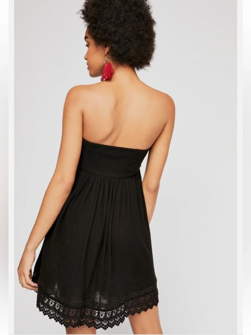 Free People strapless mini